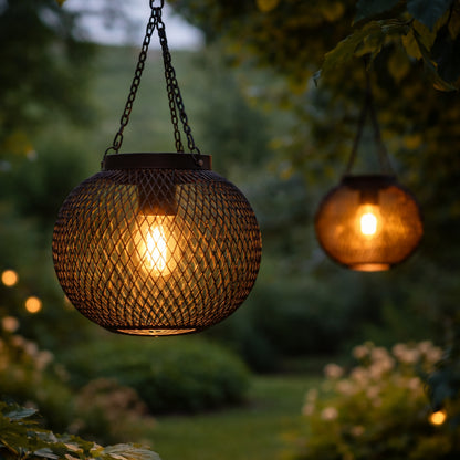 Solar Mesh Outdoor Lantern