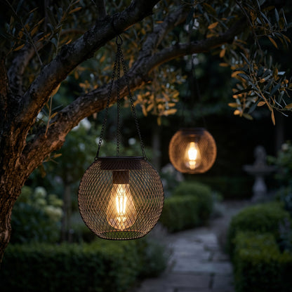 Solar Mesh Outdoor Lantern