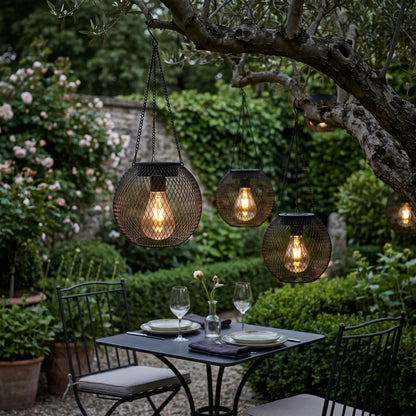 Solar Mesh Outdoor Lantern